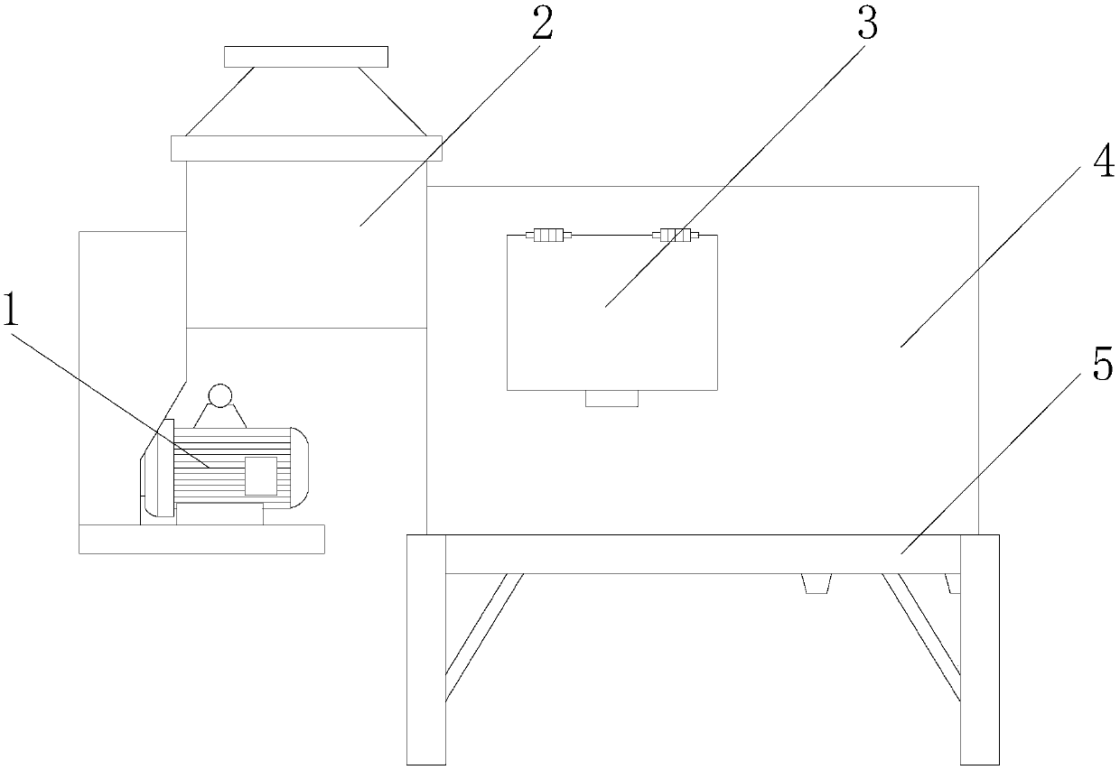 Vibration type filtering equipment for oil exploitation