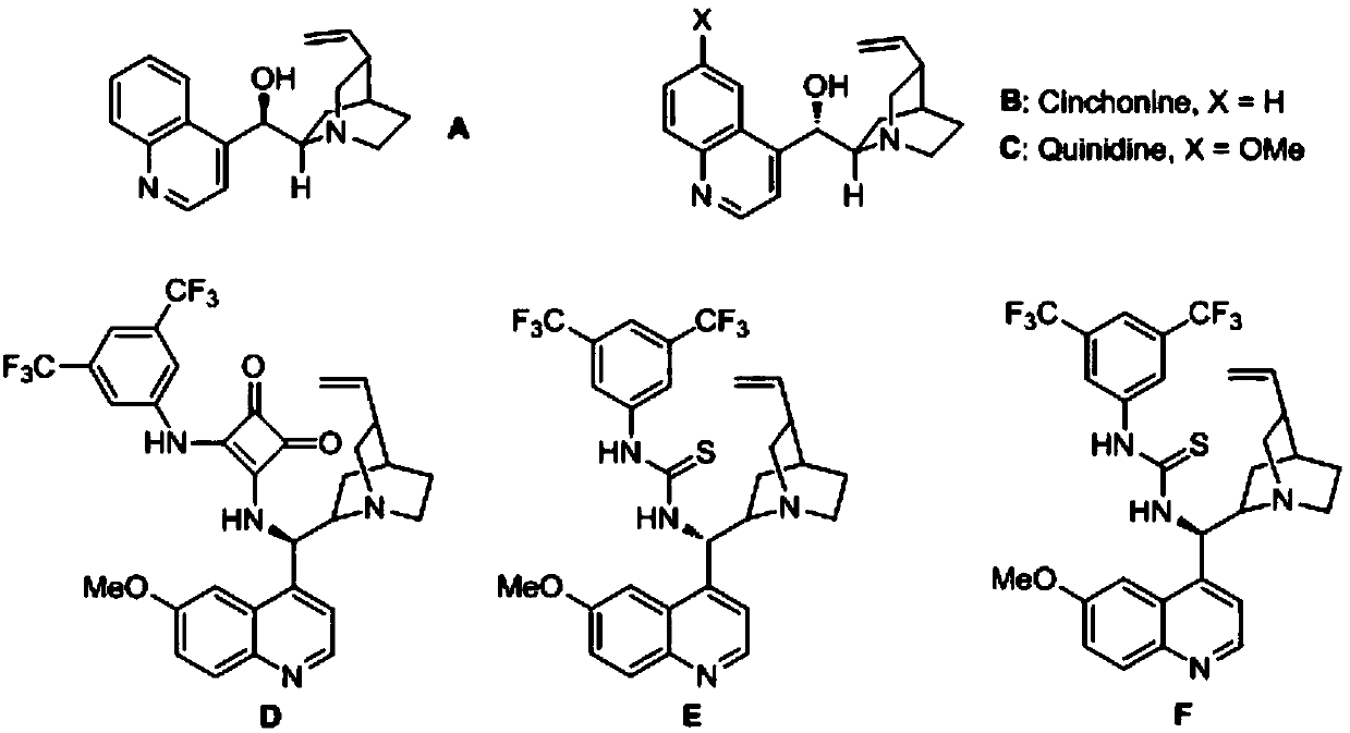 Application of chiral organic bases in preparation of chiral sulfur-containing indole compounds in water-oil two-phase system