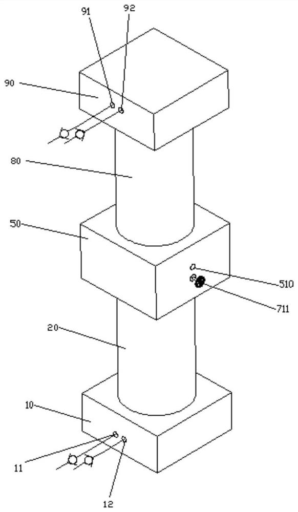 Self-relieving adjustable buffer gas booster cylinder