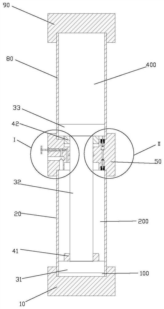 Self-relieving adjustable buffer gas booster cylinder