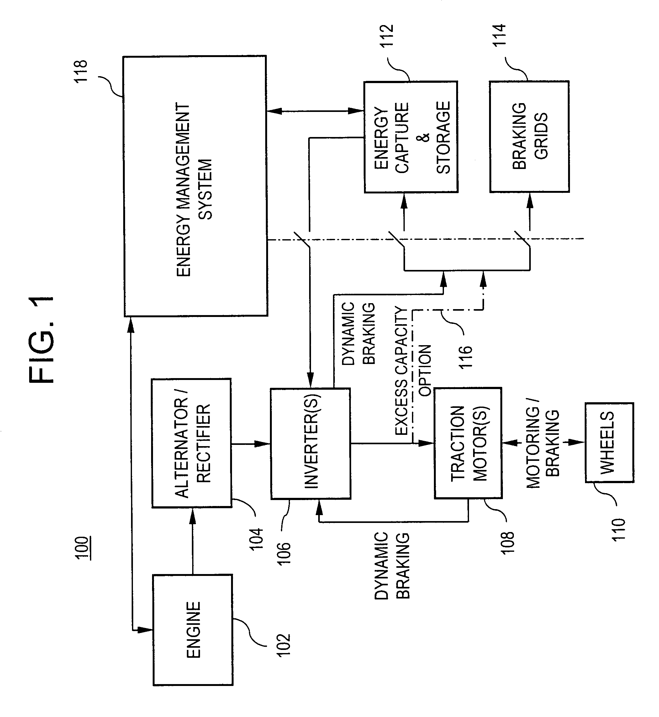 Method and system for optimizing energy storage in hybrid off-highway vehicle systems and trolley connected OHV systems