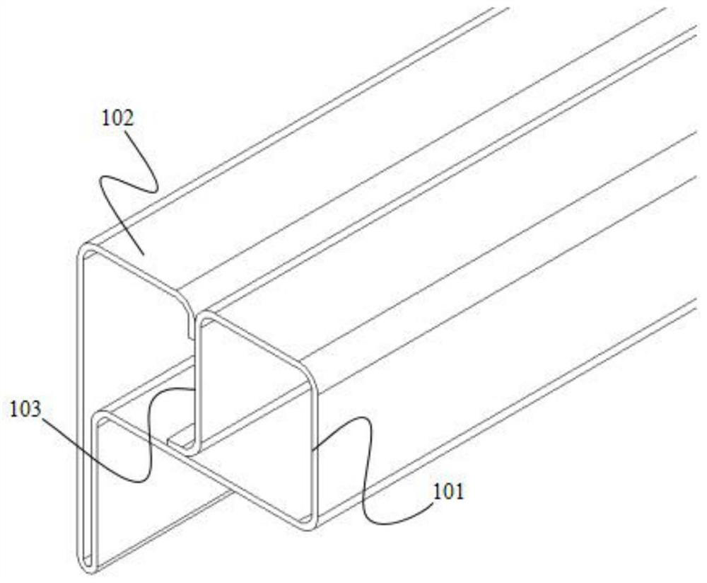 Rolled section bar and preparation method thereof, battery pack skeleton, and battery pack