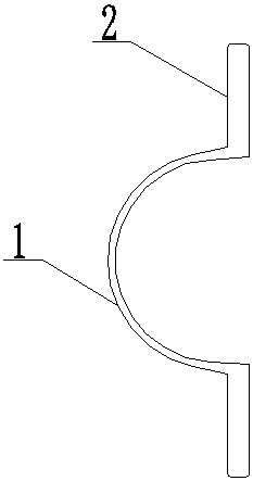 Intermediate flow scale soft connection and mold opening mold