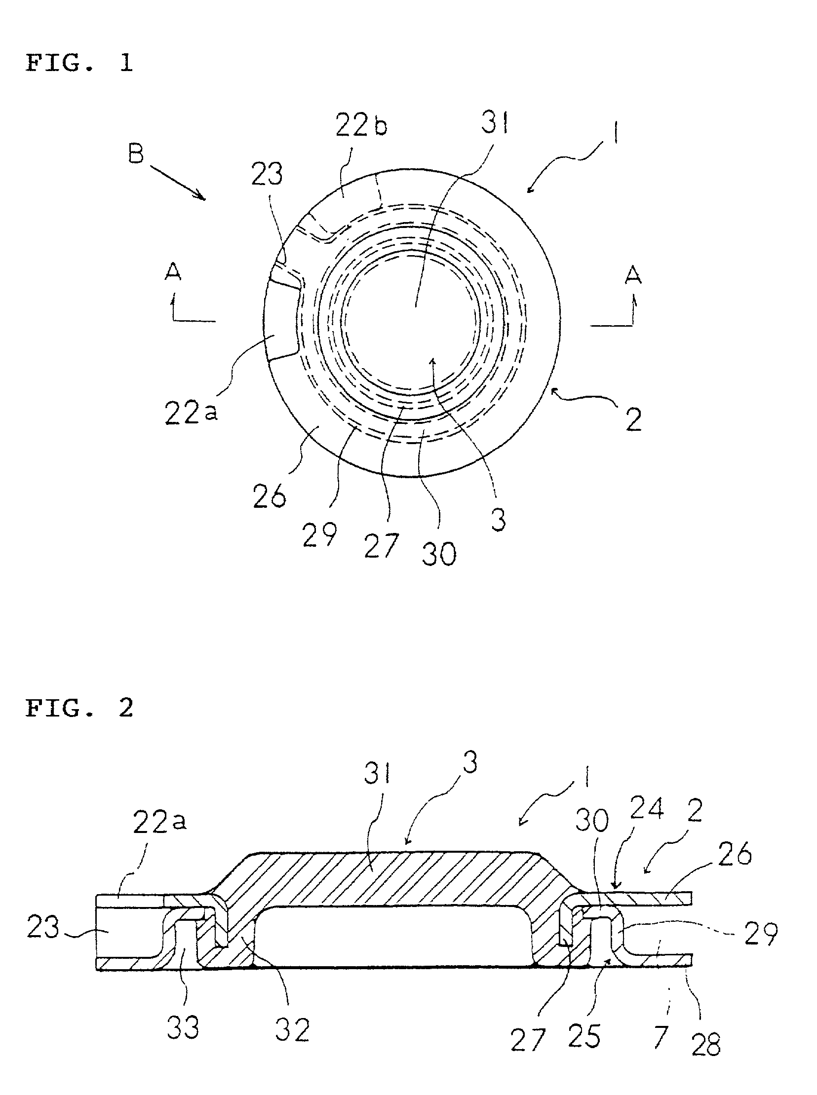 Partition member of liquid filled vibration isolating device