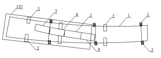 Mal-position assembly in-position method of truss bridge