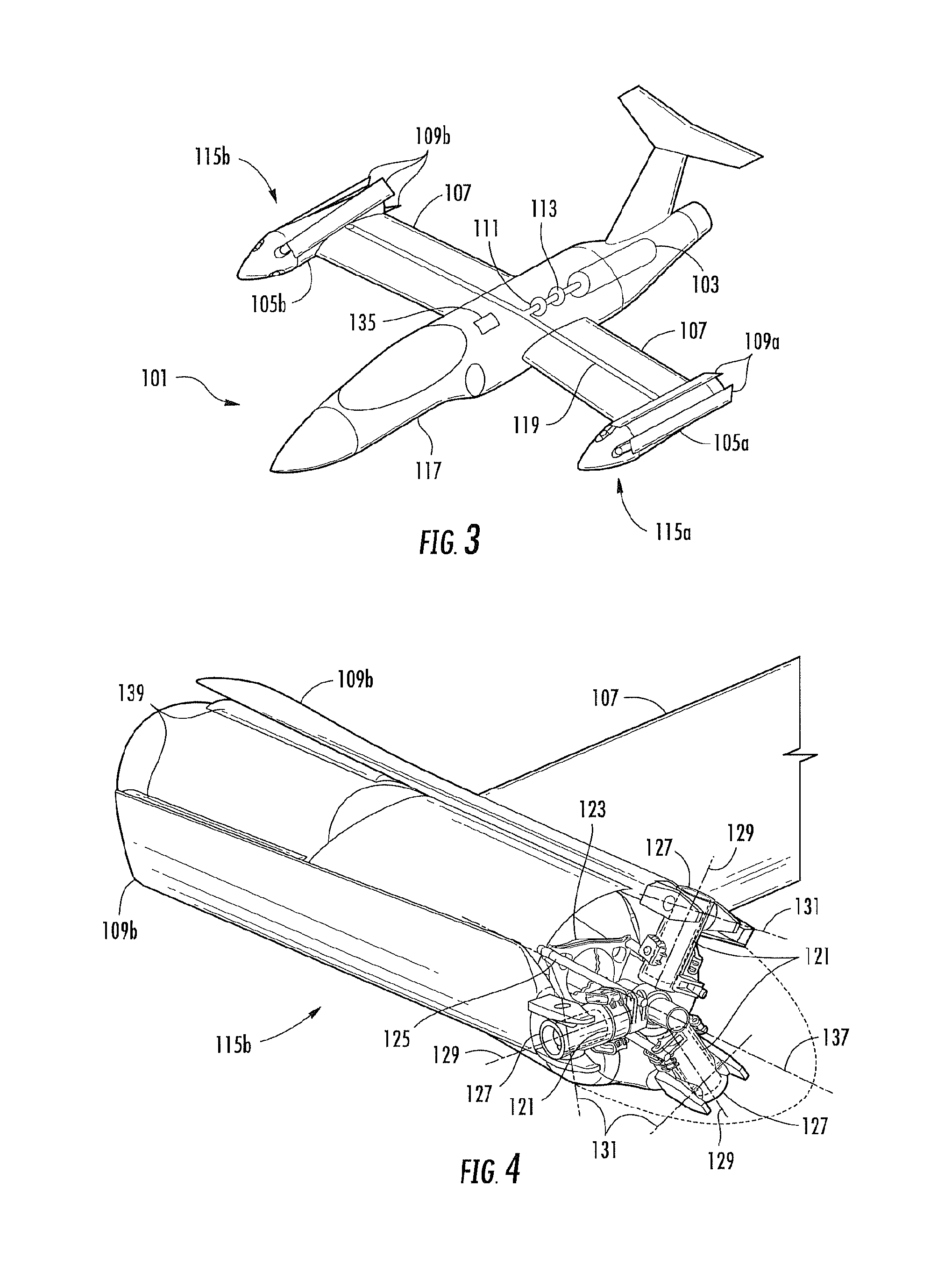 Method and apparatus for in-flight blade folding