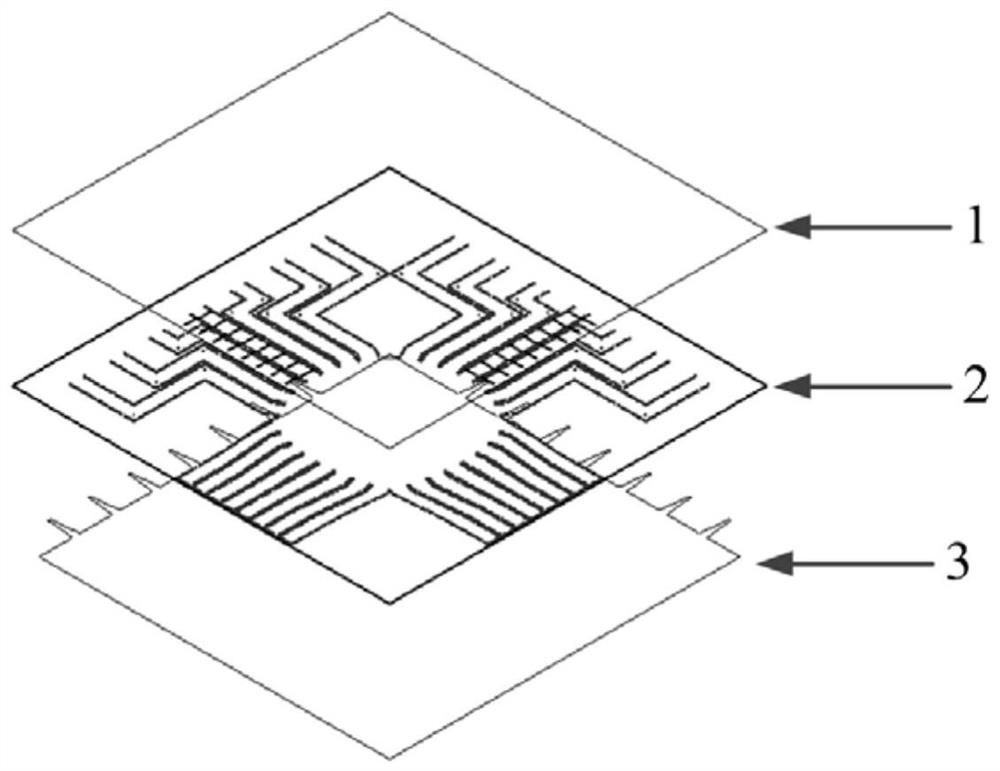 Millimeter wave cross scanning multi-beam array antenna based on common-cavity Rotmann lens