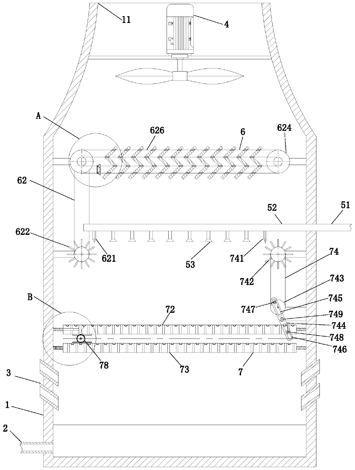 Novel glass reinforced plastic cooling tower