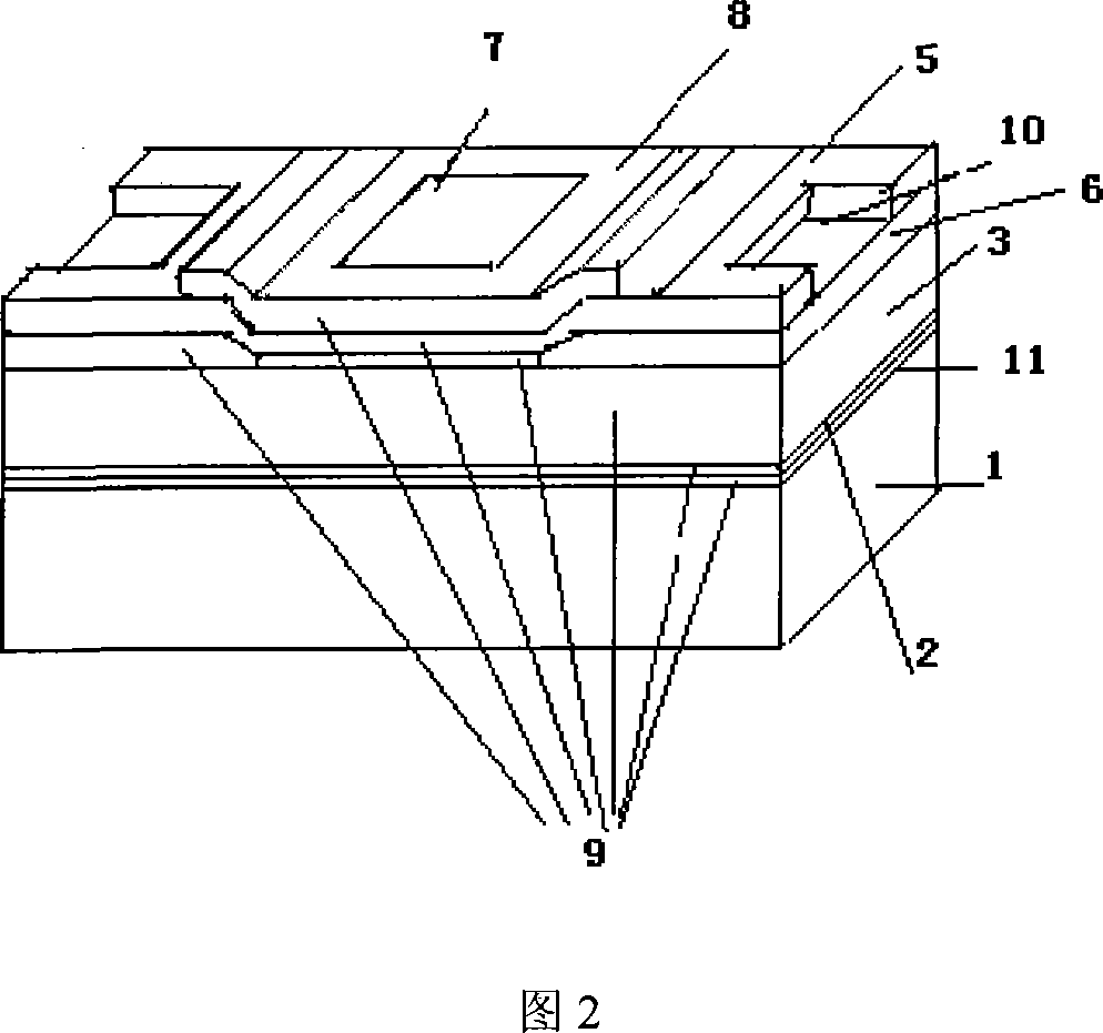 Tellurium-cadmium-mercury infrared detector chip for preventing non-infrared radiation incidence plane response