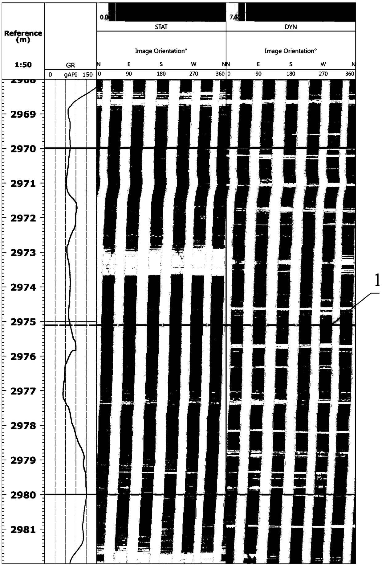 Method for measuring and determining paleocurrent direction