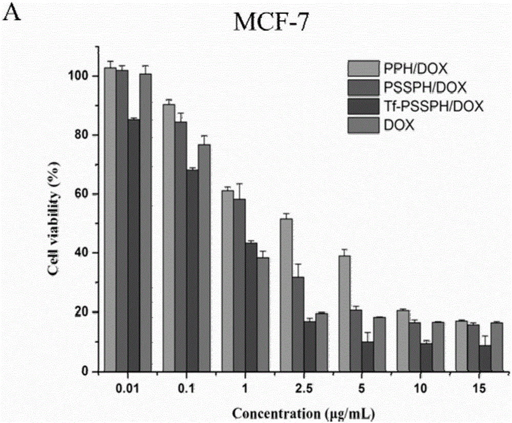 pH redox dual sensitive PAMAM (Polyamidoamine) targeted nano drug delivery carrier and preparation method thereof