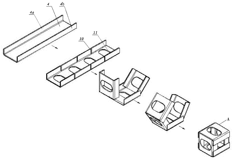 Ultrathin-wall steel structure connector and connecting structure