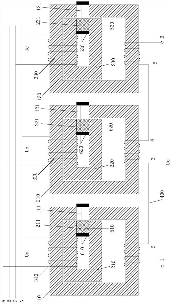 Voltage conversion device and three-phase voltage conversion device