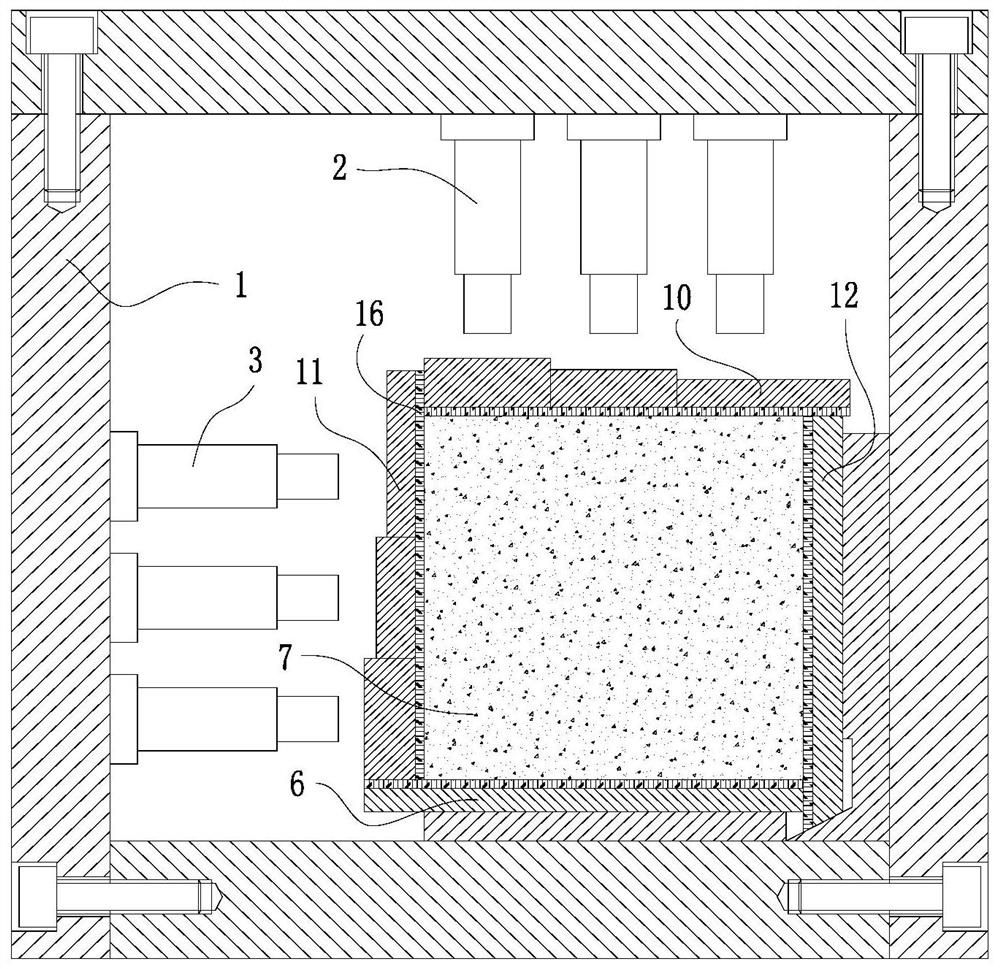 Large three-dimensional detachable similar simulation experiment device for drilling cuttings