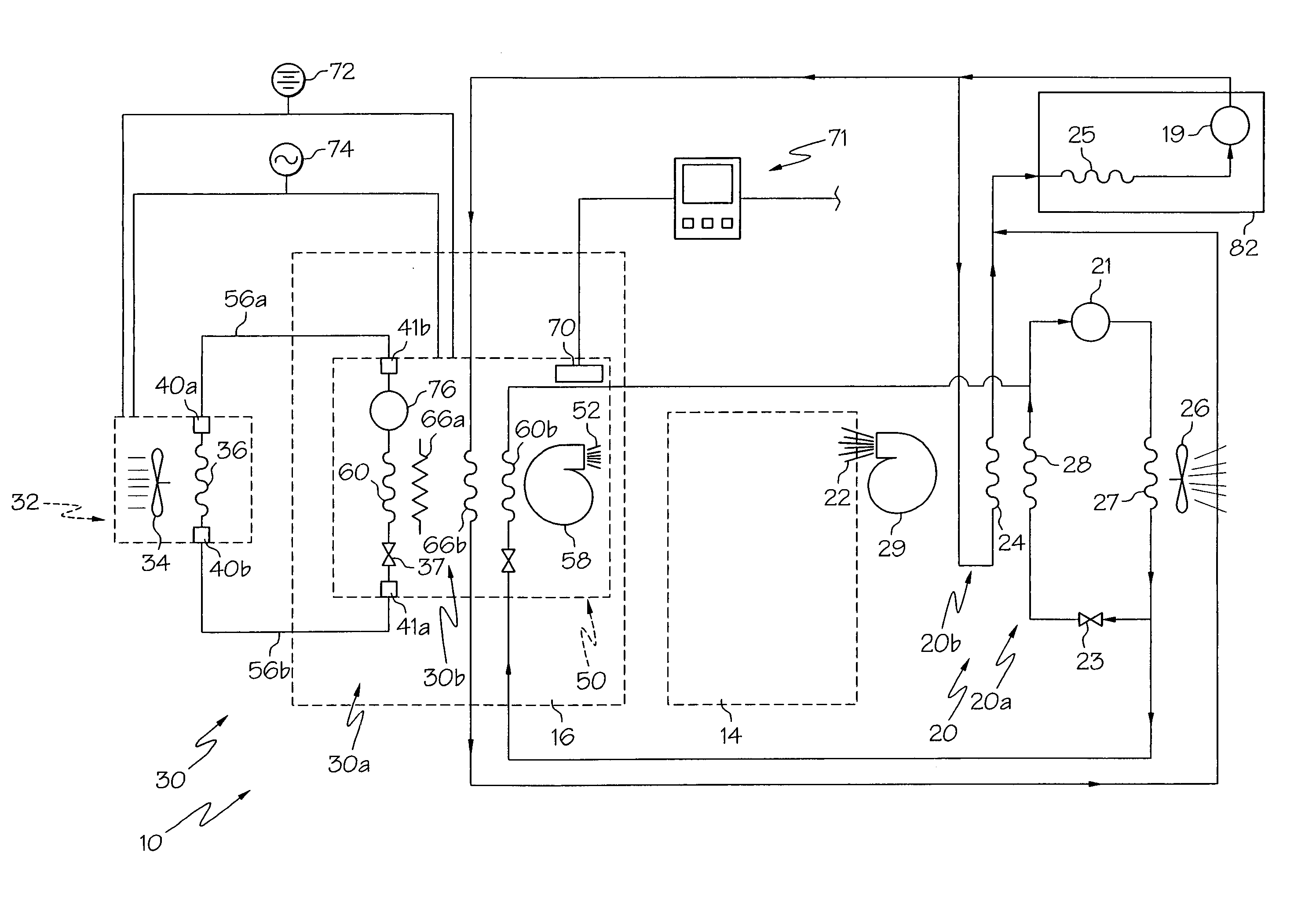 HVAC system for truck sleepers