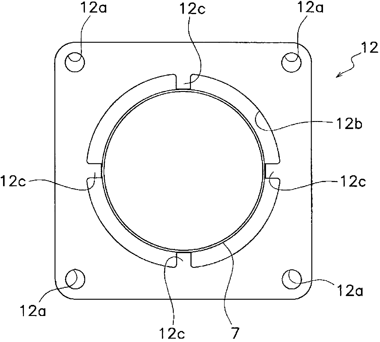 Reducing agent aqueous solution mixing device and exhaust gas after-reatment device