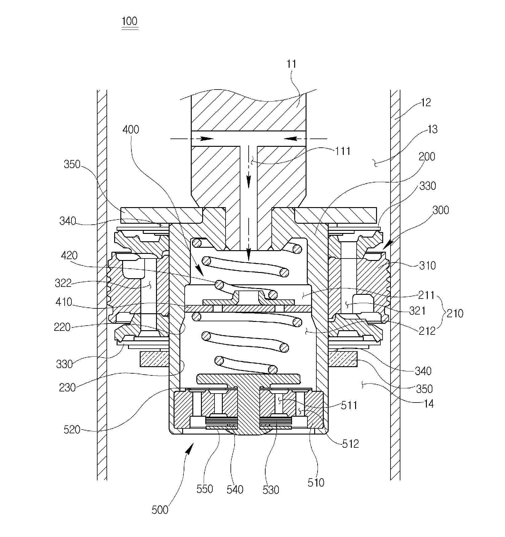 Piston valve of shock absorber