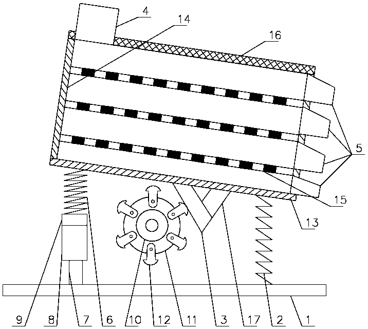 Angle-adjustable multilayer linear vibrating screen for engineering plastic granules