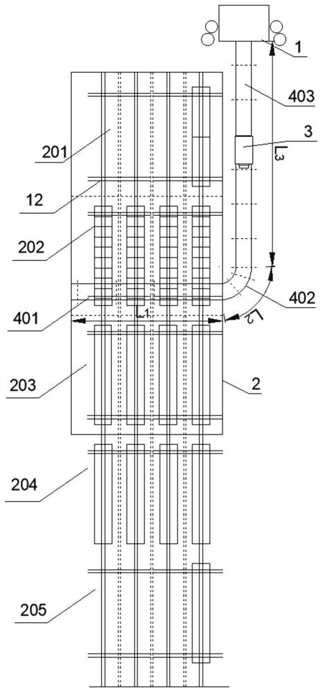 System for automatically transporting concrete and pouring and preparing precast beam