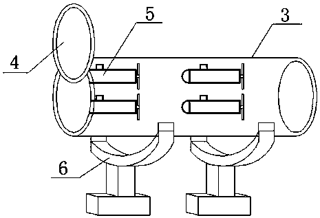 A submarine device containing an escape boat