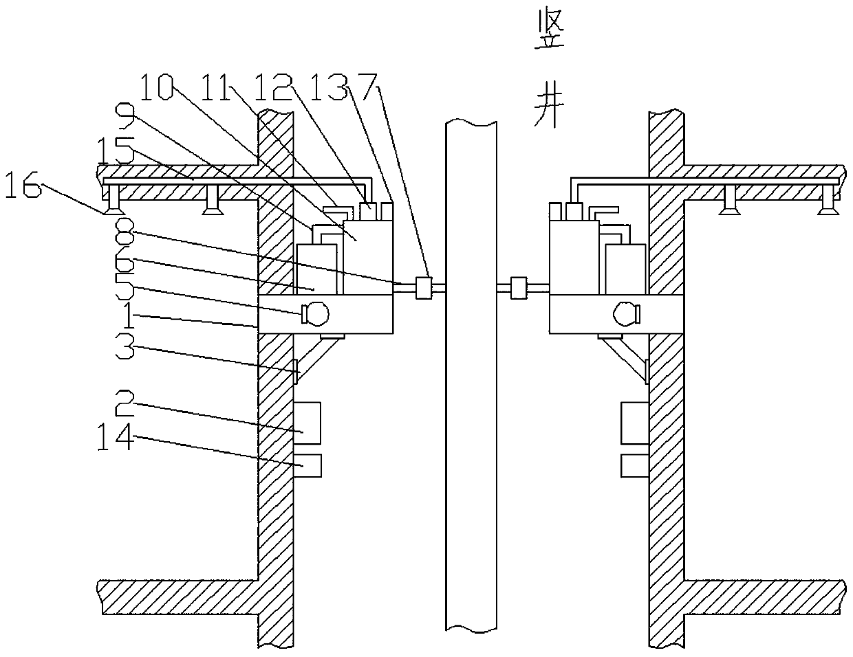 Device preventing smoke channeling upwards for assembling type building