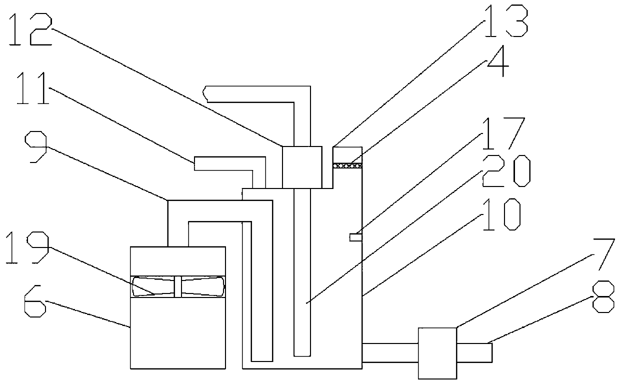 Device preventing smoke channeling upwards for assembling type building