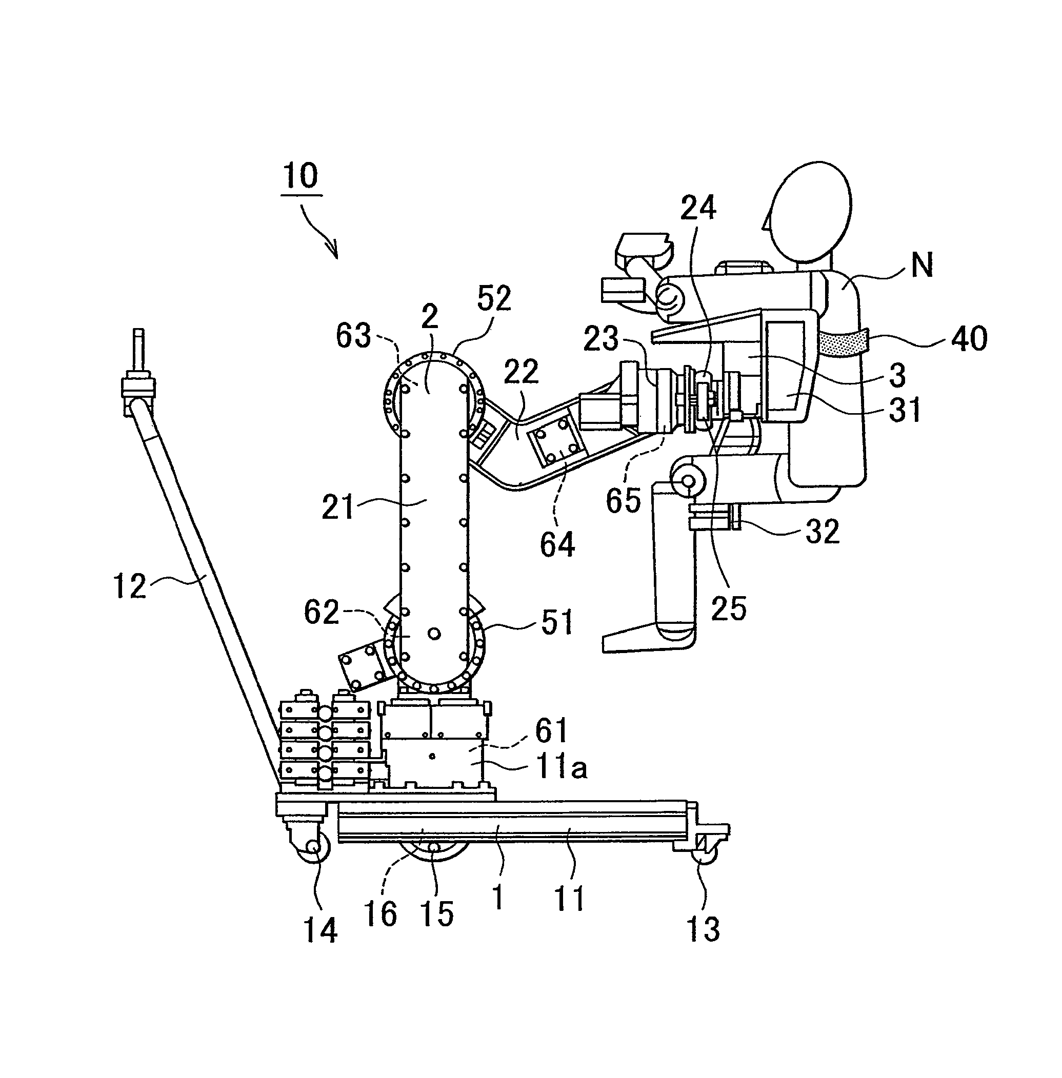 Transfer assist apparatus