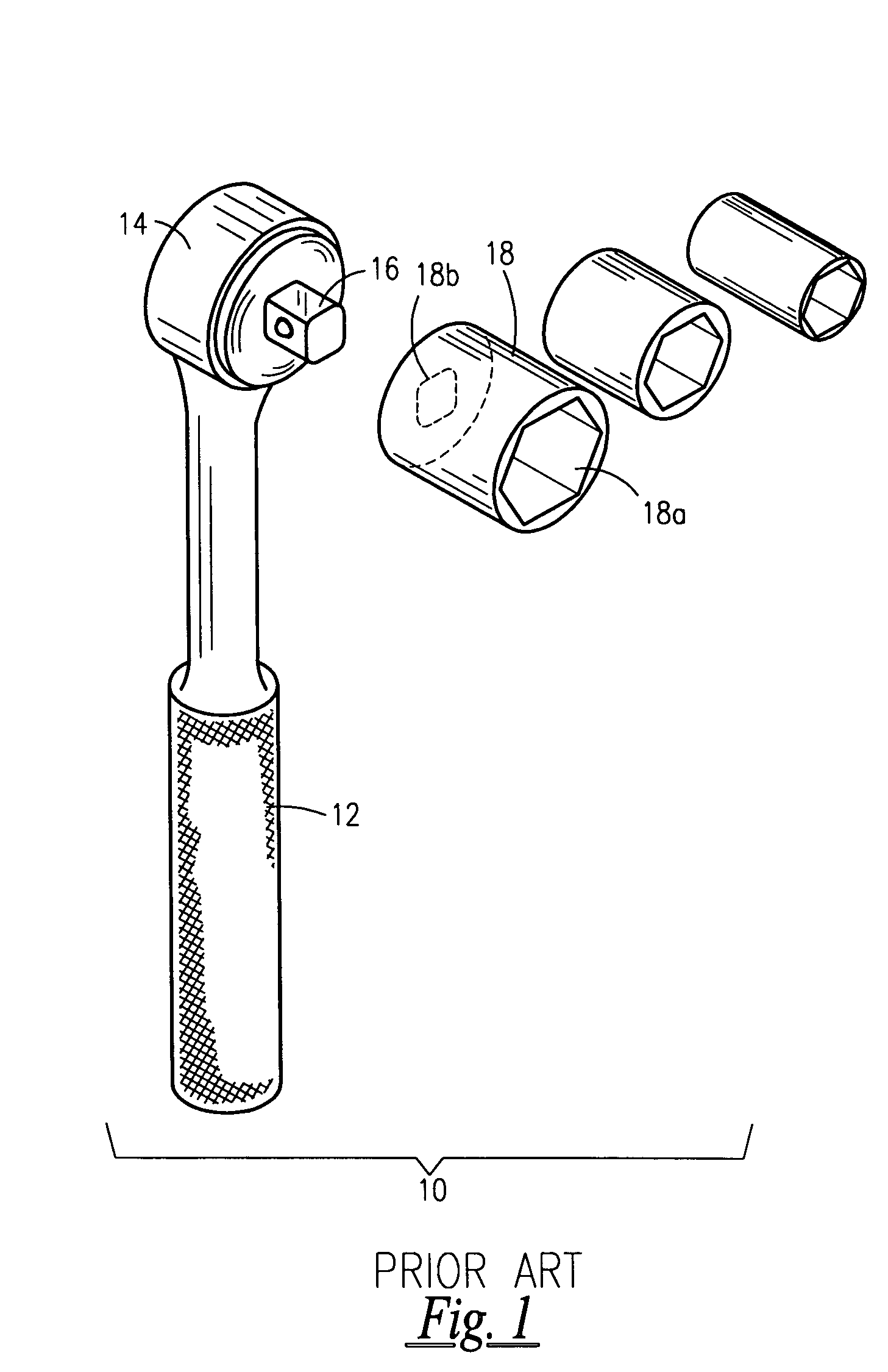 Adjustable socket wrench extension