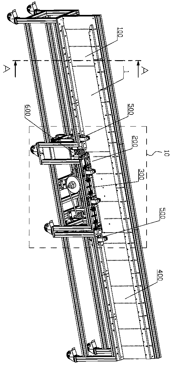 Edge covering machine equipment