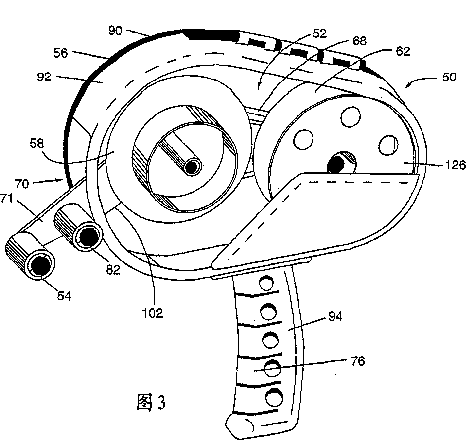 System for adhesive segment dispensing