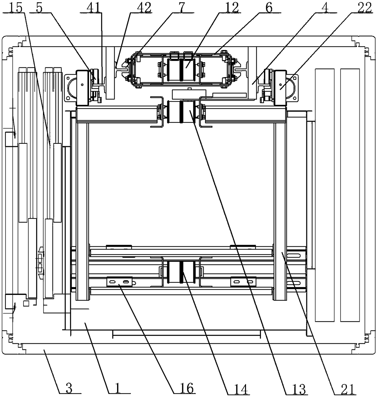 Backpack type steel belt elevator