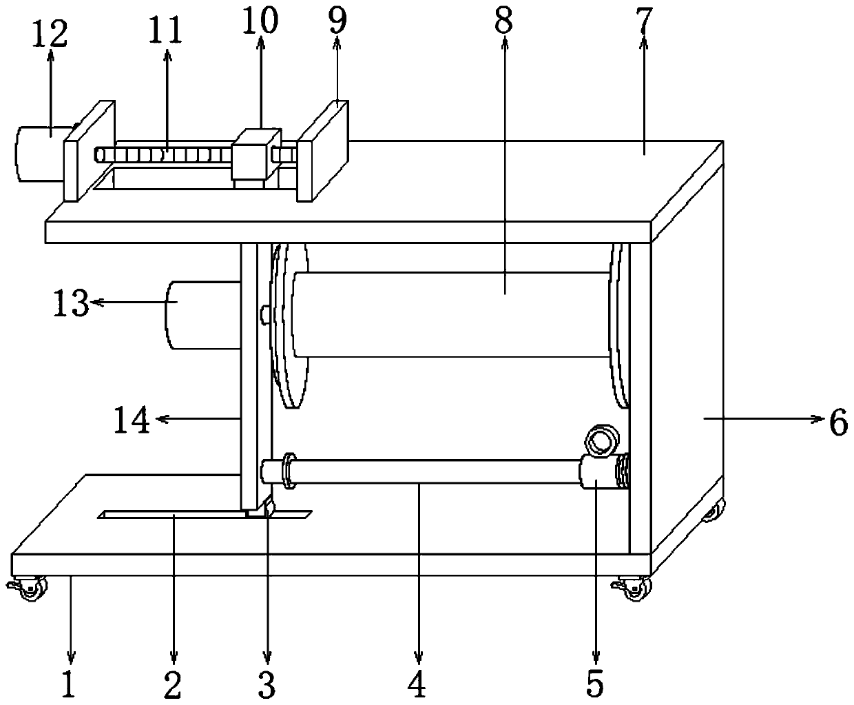 Electrical power cable winding device for electric engineering