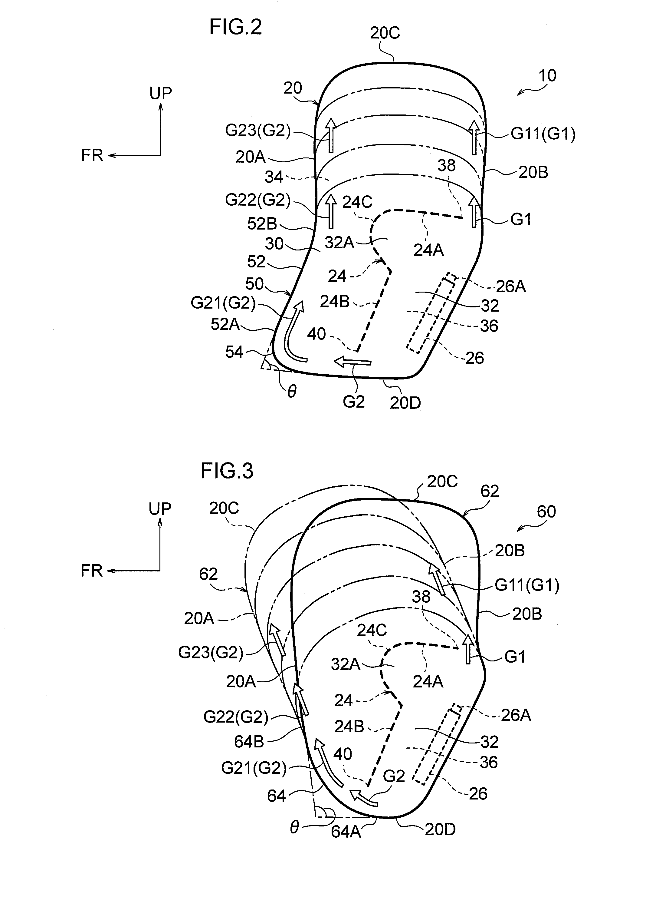 Vehicle side airbag device