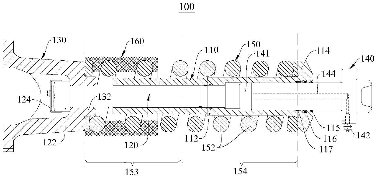 Crawler belt tensioning device and crawler belt type engineering machinery