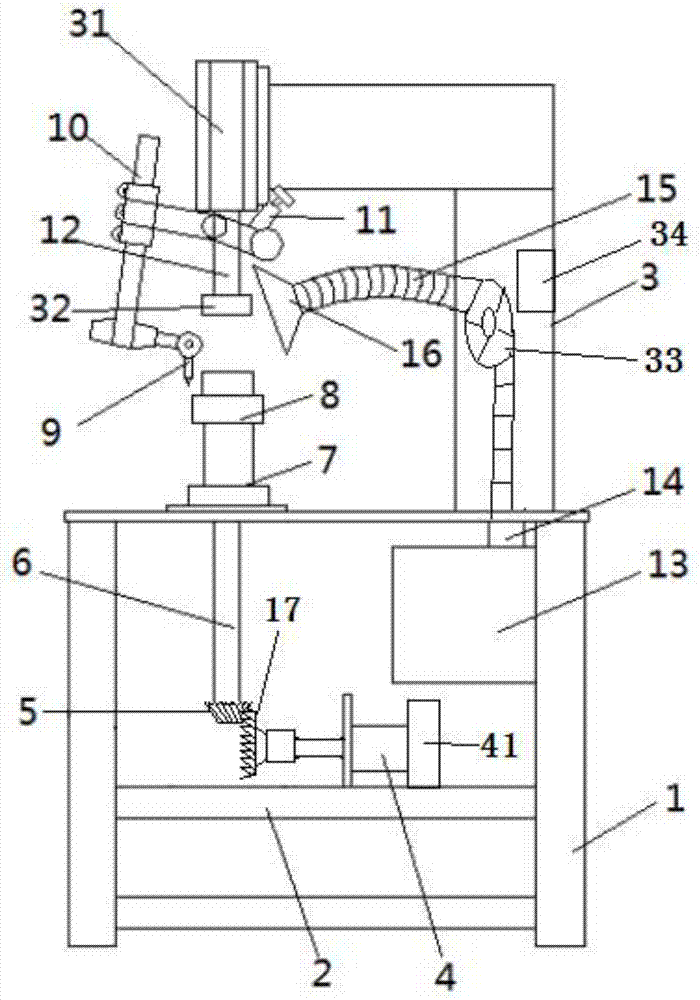 Annular safety welding device of firefighting equipment special joint