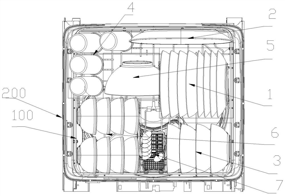 Dish-washing machine shelf and dish-washing machine