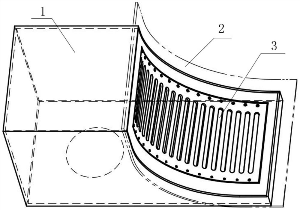 A method for integrally manufacturing trash rack panels in drainage chambers