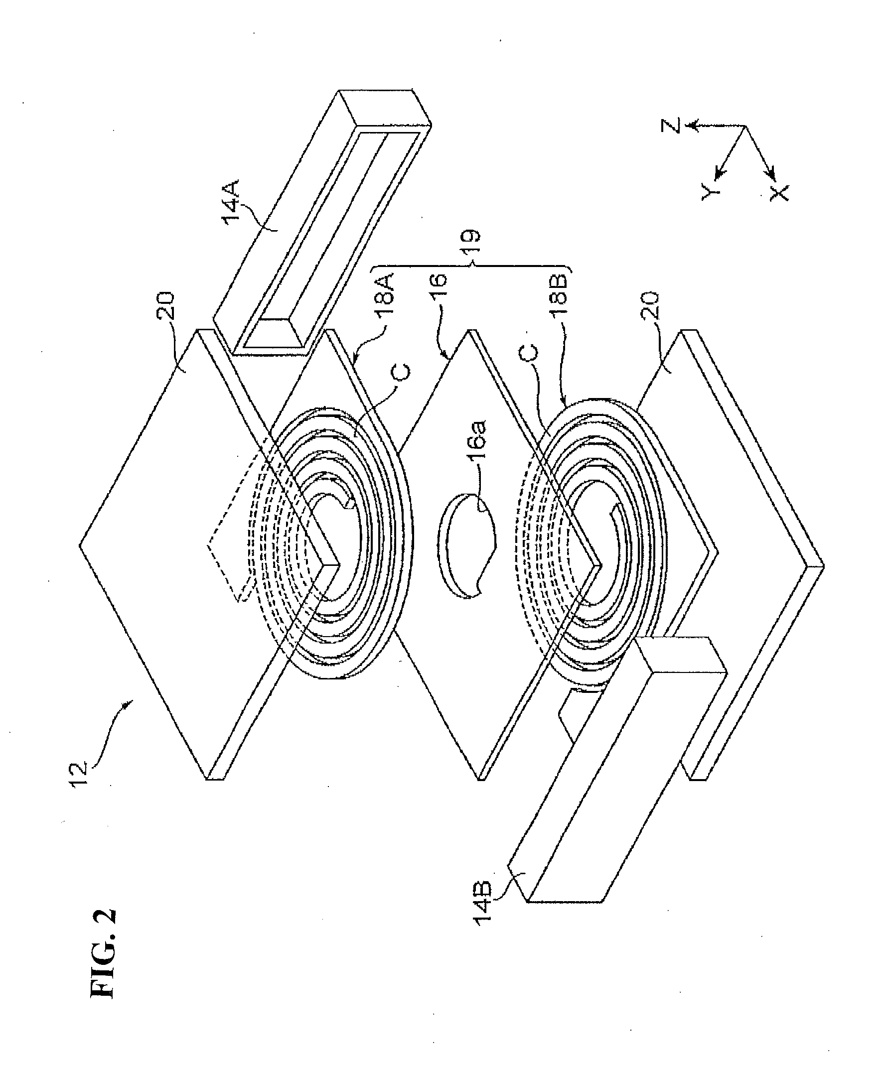 Planar coil element and method for producing the same