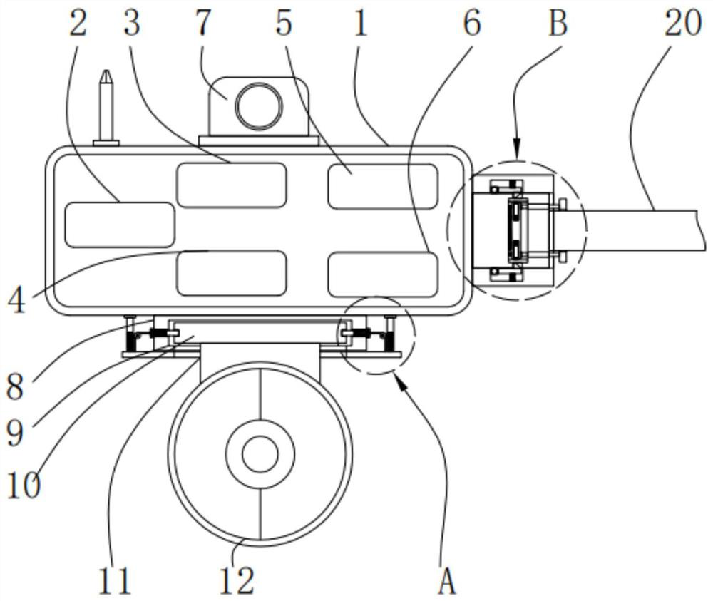 Self-adaptive control device for tide variable lane