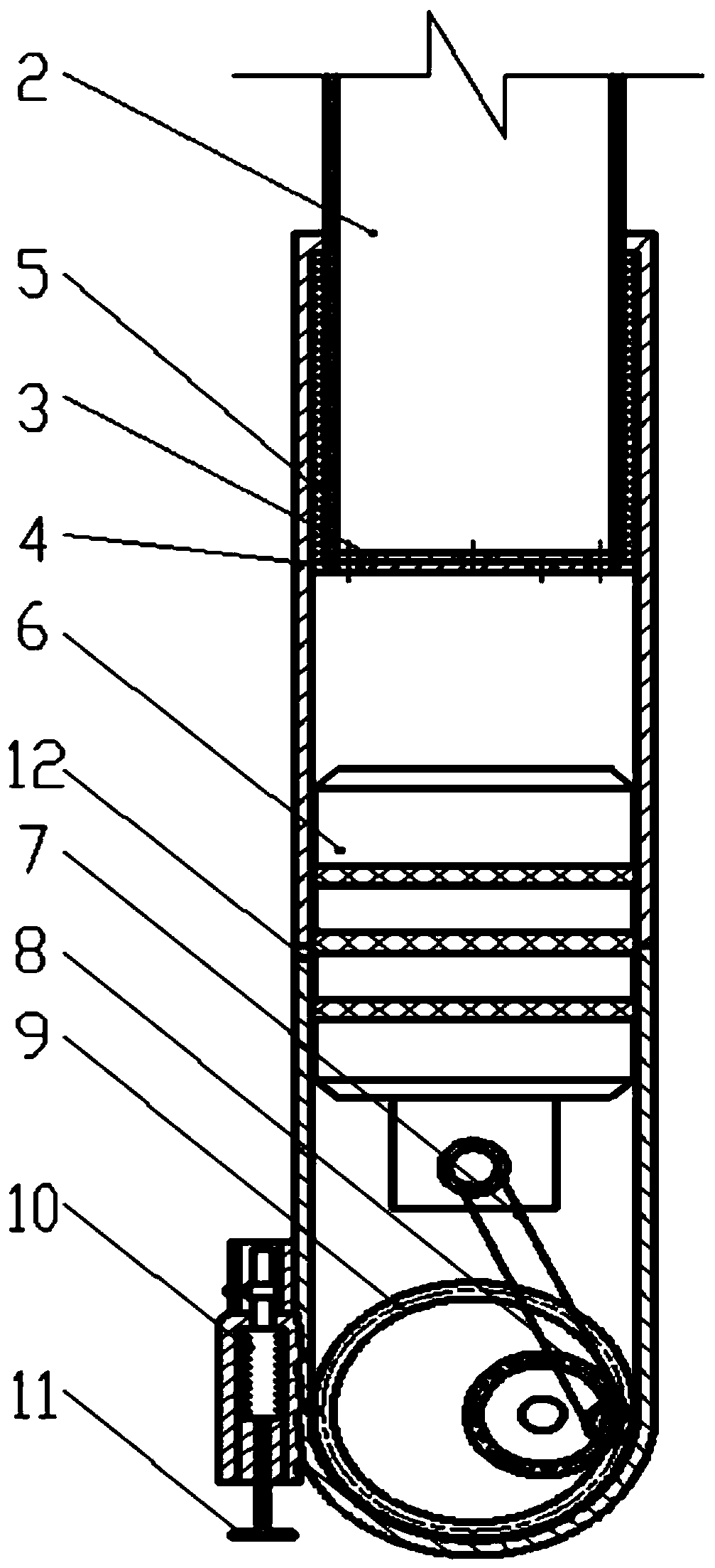 Heat efficiency lifting method for filling-storing type liquid filling rate-variable heat pipe and device