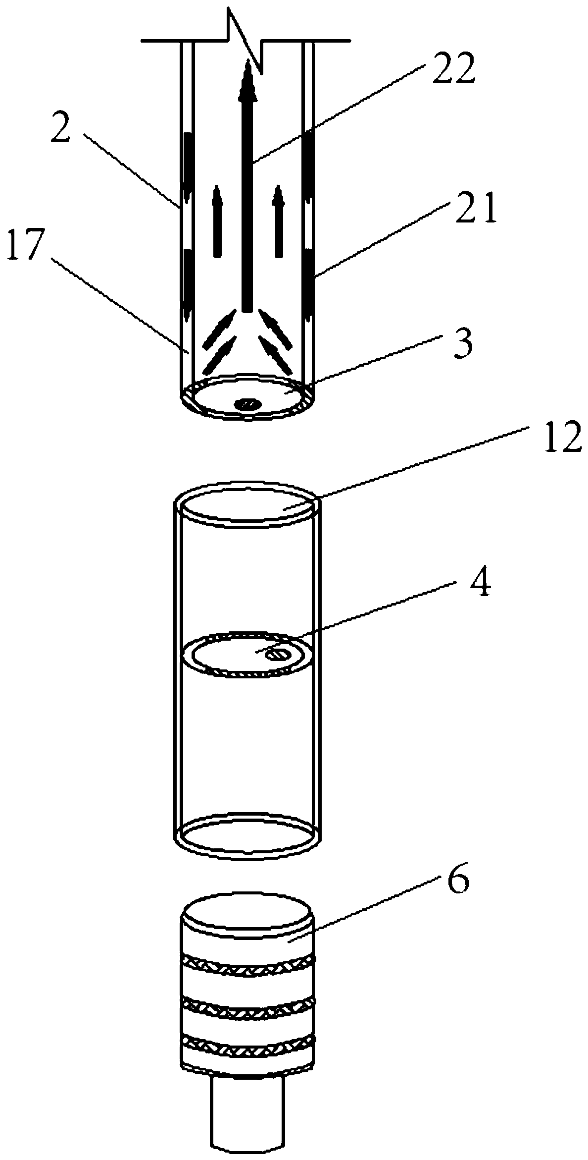 Heat efficiency lifting method for filling-storing type liquid filling rate-variable heat pipe and device