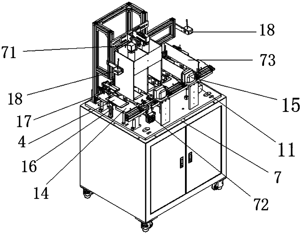 A fully automatic streamlined mobile phone online testing method and system thereof