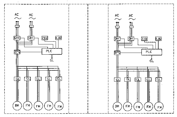 Forced oil and forced air cooling control device of power transformers