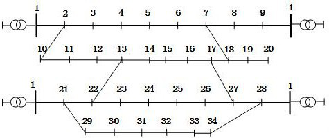 Gridding power distribution network frame planning method based on improved Minty algorithm