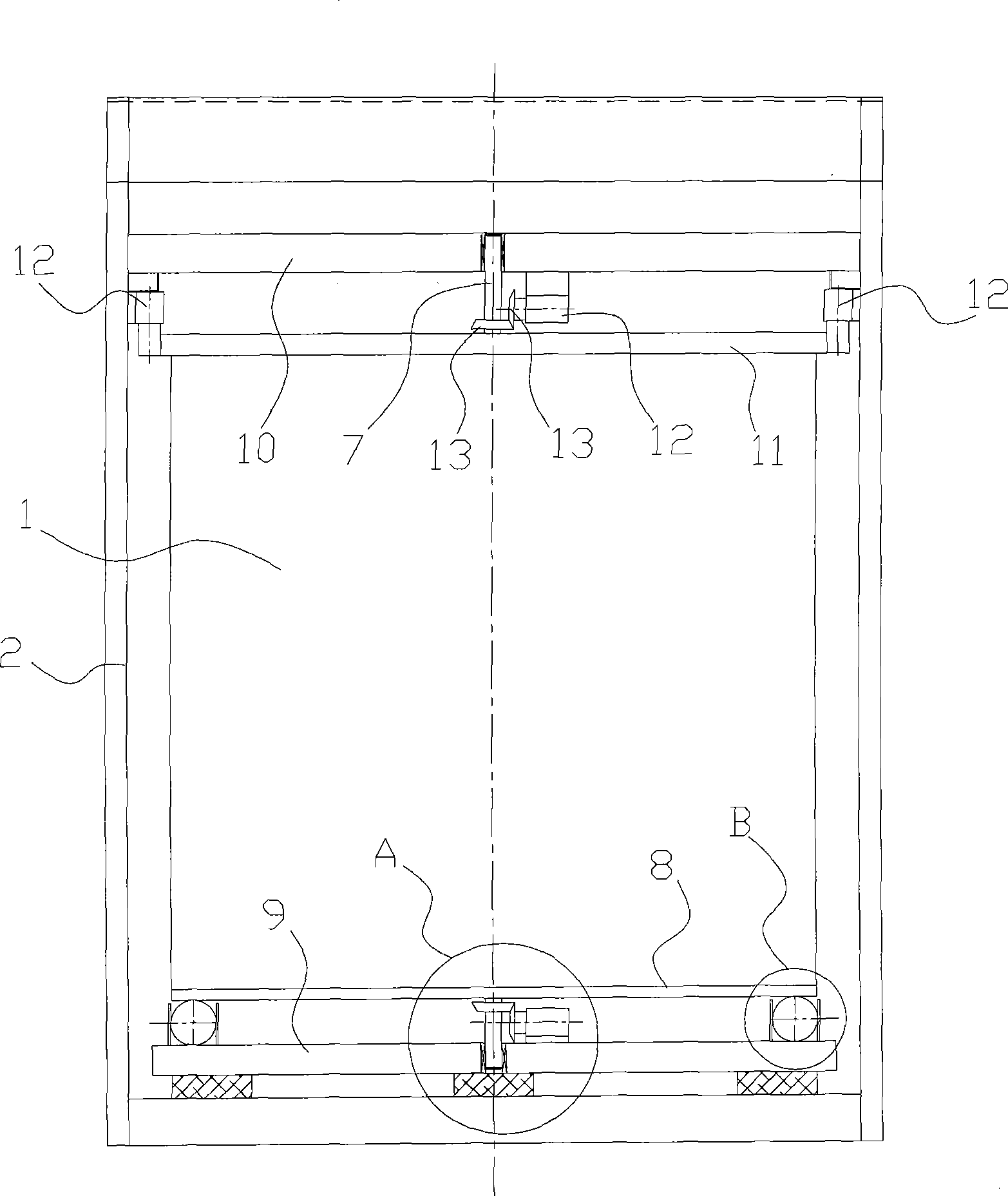 Vertical lifting elevator convenient for entrance and exit and running control method