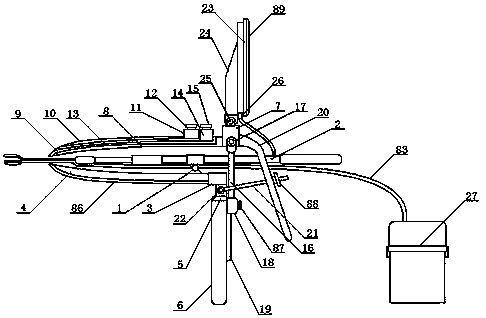 Uterine curettage device for gynaecology and obstetrics department