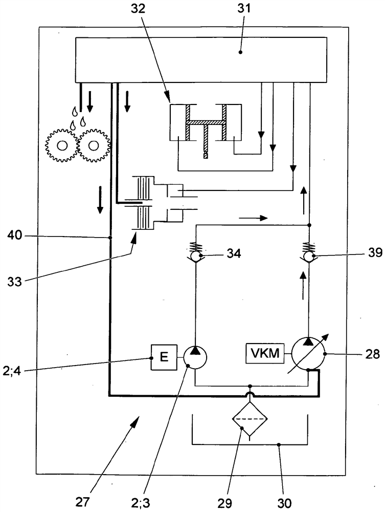 Oil pump devices for motor vehicles