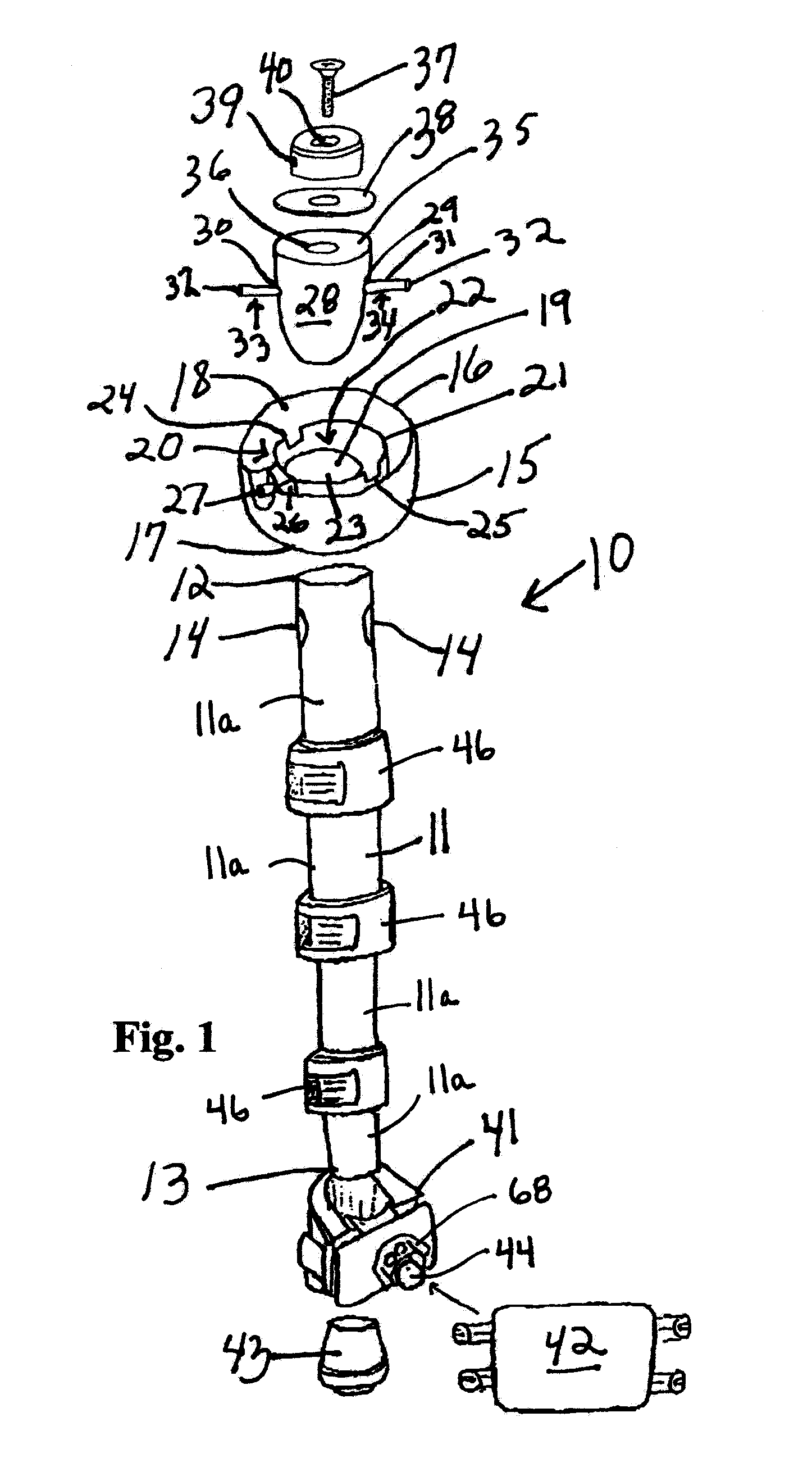 Smartphone or tablet mounting device and method