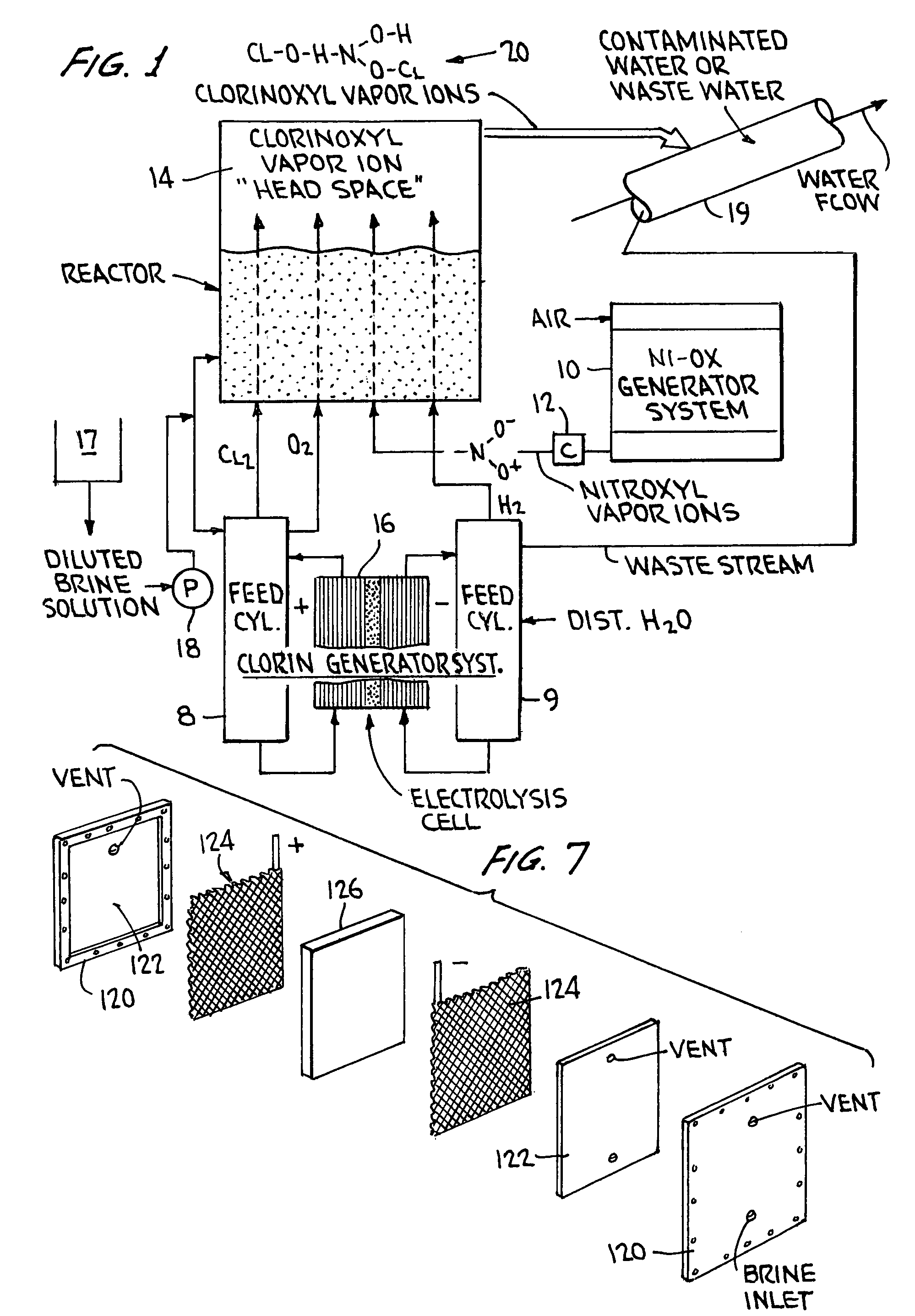 Non-chemical water treatment method and apparatus employing ionized air purification technologies