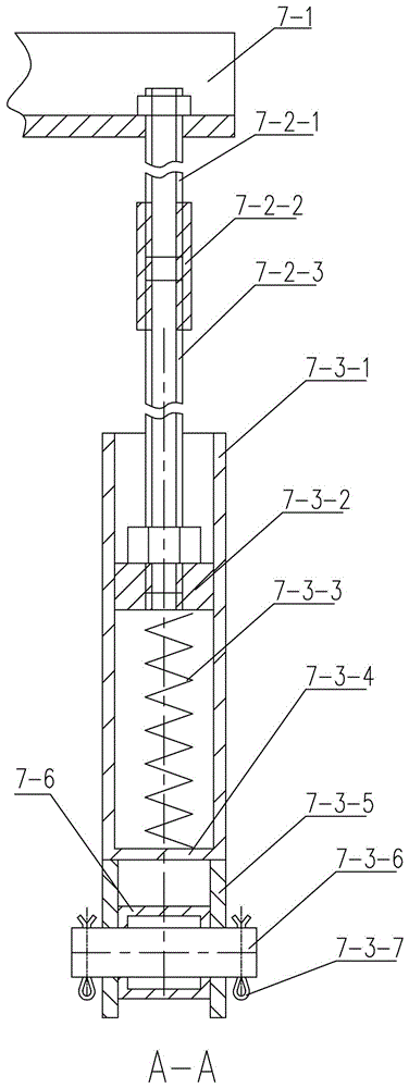 Rotary kiln shovel plate lifting detection device